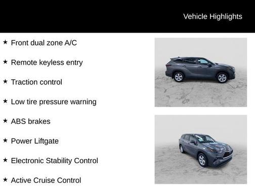 Magnetic Gray Metallic 2024 Toyota Highlander LE I4