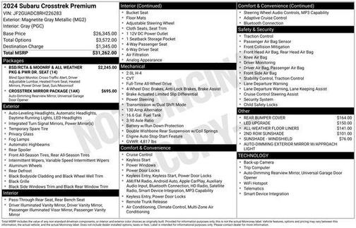 2024 Subaru Crosstrek Premium