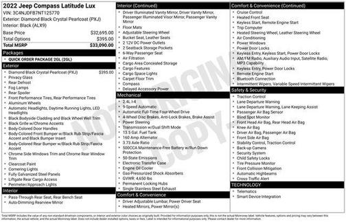 2022 Jeep Compass Latitude Lux