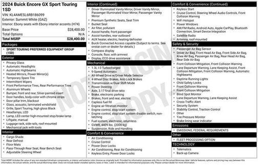 2024 Buick Encore GX Sport Touring