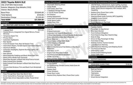 2022 Toyota RAV4 XLE
