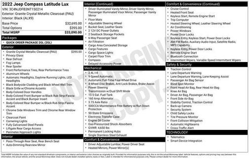 2022 Jeep Compass Latitude Lux