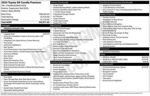 2024 Toyota GR Corolla Premium