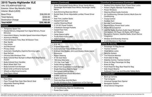 2015 Toyota Highlander XLE