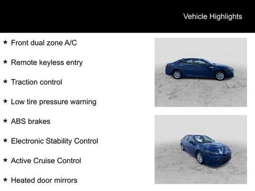 Blue 2025 Toyota Camry LE