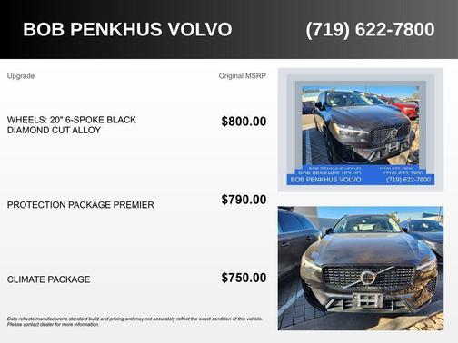 2025 Volvo XC60 Plug-In Hybrid Plus, T8 AWD Electric/Gasoline, Dark