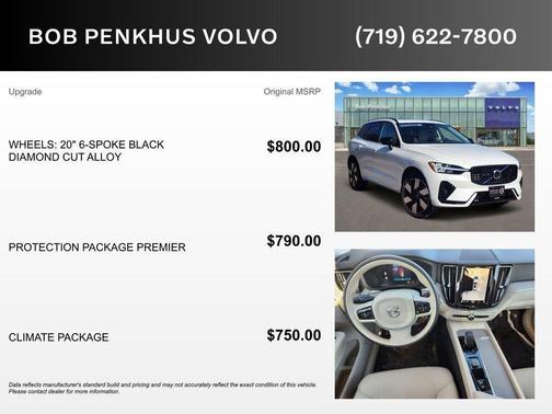 2025 Volvo XC60 Plug-In Hybrid Plus, T8 AWD Electric/Gasoline, Dark