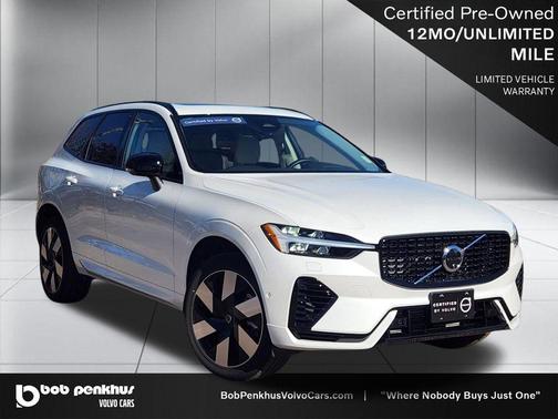 2025 Volvo XC60 Plug-In Hybrid Plus, T8 AWD Electric/Gasoline, Dark