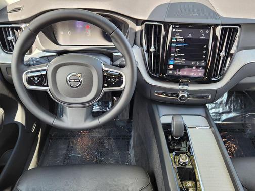 Gray Metallic 2025 Volvo XC60 Plug-In Hybrid Plus, T8 AWD Electric/Gasoline, Dark