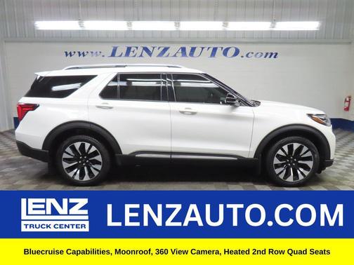 Star White Metallic Tri-Coat 2025 Ford Explorer Platinum
