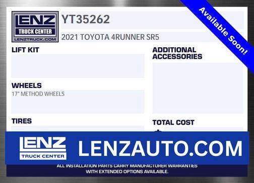 Classic Silver Metallic 2021 Toyota 4Runner SR5