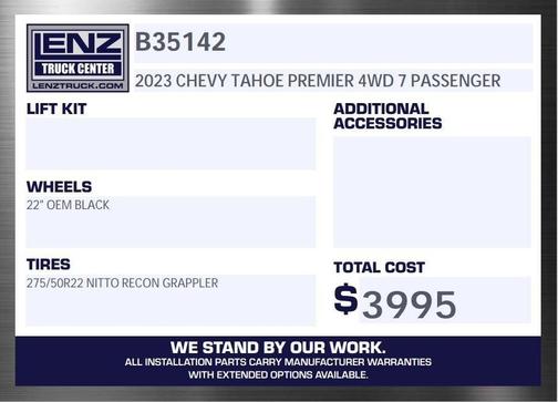 2023 Chevrolet Tahoe Premier