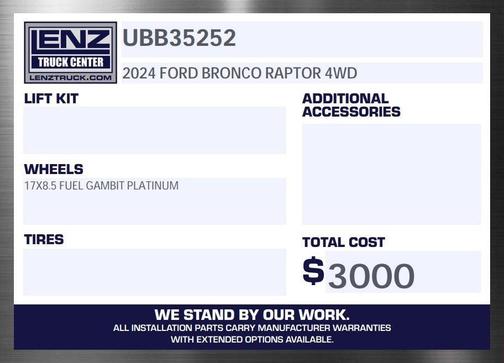 2024 Ford Bronco Raptor