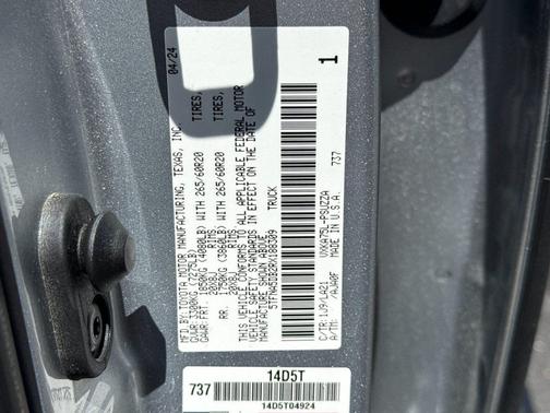 Celestial Silver Metallic 2024 Toyota Tundra Platinum