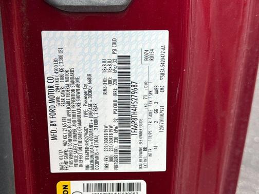 Ruby Red Metallic Tinted Clearcoat 2017 Ford Mustang EcoBoost Premium
