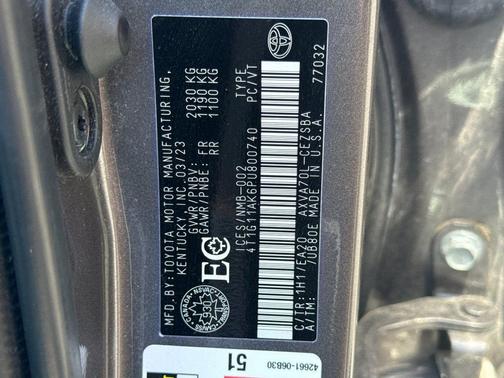 Predawn Gray Mica 2023 Toyota Camry SE