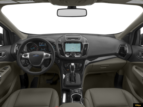 White Platinum Metallic Tri-Coat 2016 Ford Escape Titanium