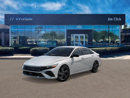 Serenity White 2026 Hyundai ELANTRA HEV SEL Sport