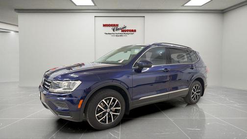 Atlantic Blue Metallic 2021 Volkswagen Tiguan 2.0T SE 4MOTION