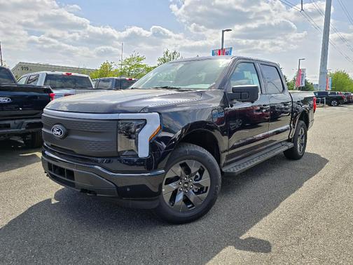 Antimatter Blue Metallic 2025 Ford F-150 Lightning Flash