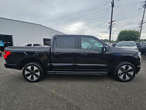 Black 2025 Ford F-150 Lightning Platinum