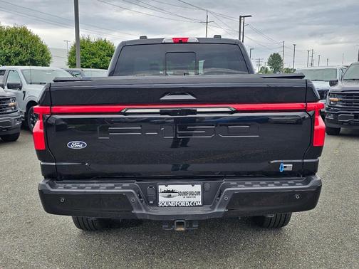 Black 2025 Ford F-150 Lightning Platinum