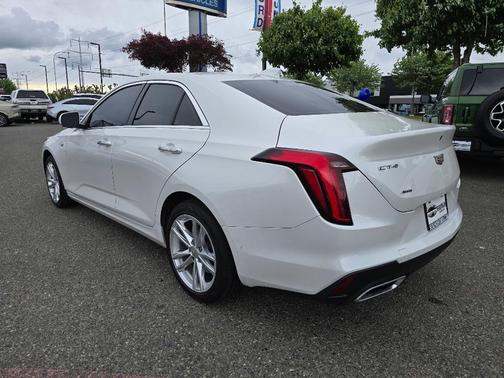 Crystal White Tri-Coat 2021 Cadillac CT4 Luxury