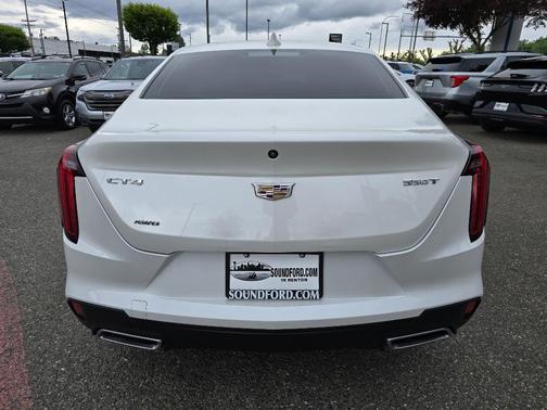Crystal White Tri-Coat 2021 Cadillac CT4 Luxury