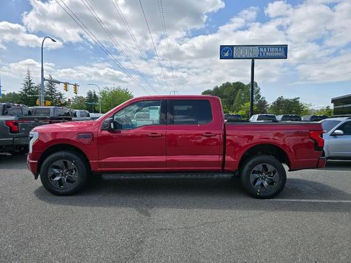 Red Metallic 2025 Ford F-150 Lightning Flash
