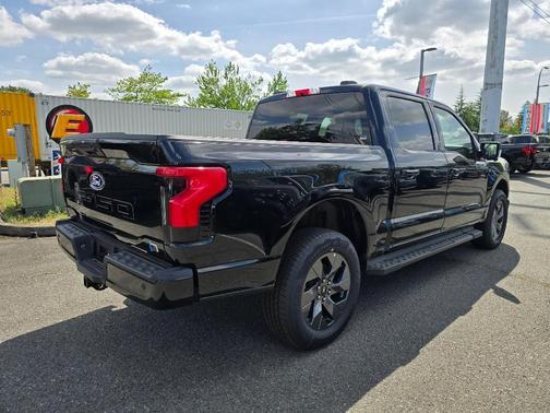 Agate Black Metallic 2025 Ford F-150 Lightning Flash