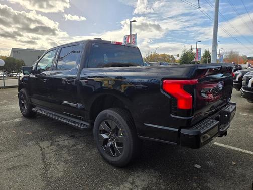 Agate Black Metallic 2025 Ford F-150 Lightning Flash