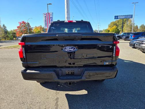 Agate Black Metallic 2025 Ford F-150 Lightning Flash