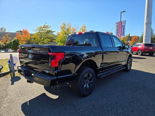 Agate Black Metallic 2025 Ford F-150 Lightning Flash