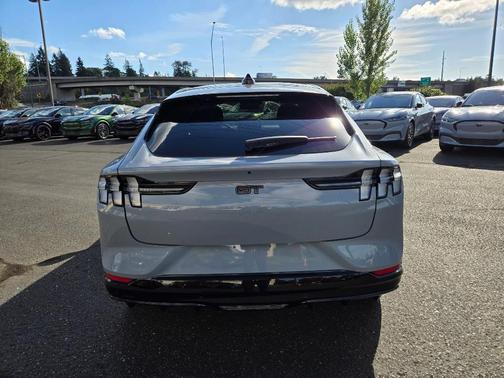 Glacier Gray Metallic 2025 Ford Mustang Mach-E GT