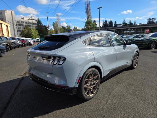 Glacier Gray Metallic 2025 Ford Mustang Mach-E GT