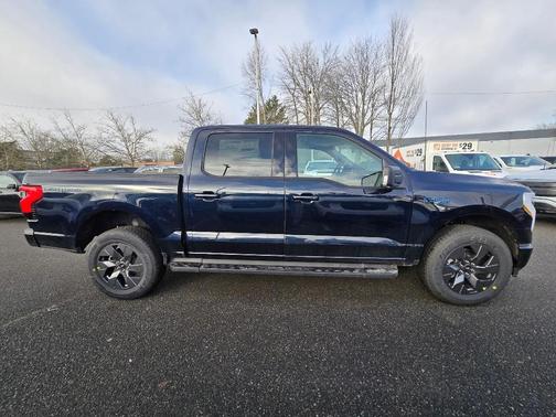 Antimatter Blue Metallic 2025 Ford F-150 Lightning Flash