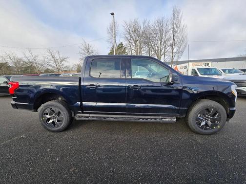 Antimatter Blue Metallic 2025 Ford F-150 Lightning Flash