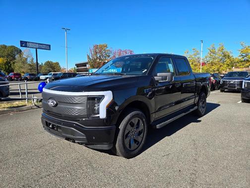Agate Black Metallic 2025 Ford F-150 Lightning Flash Truck