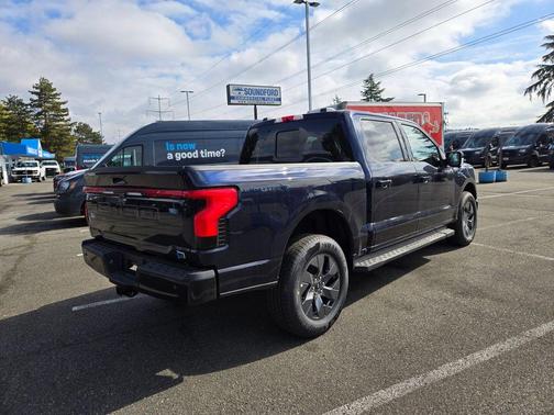 Antimatter Blue Metallic 2025 Ford F-150 Lightning LARIAT