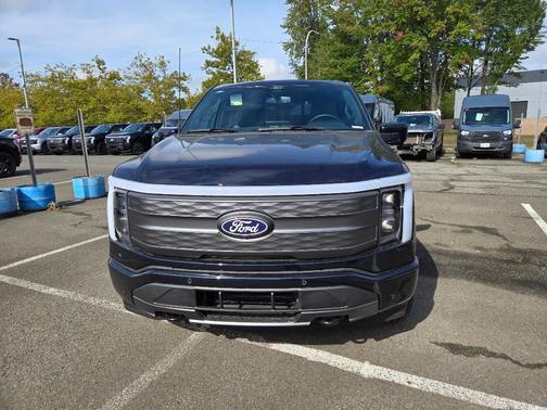 Antimatter Blue Metallic 2025 Ford F-150 Lightning LARIAT