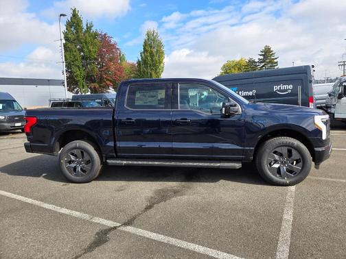 Antimatter Blue Metallic 2025 Ford F-150 Lightning LARIAT
