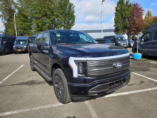 Antimatter Blue Metallic 2025 Ford F-150 Lightning LARIAT