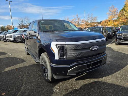 Antimatter Blue Metallic 2025 Ford F-150 Lightning Flash