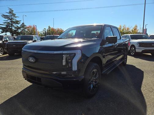 Antimatter Blue Metallic 2025 Ford F-150 Lightning Flash