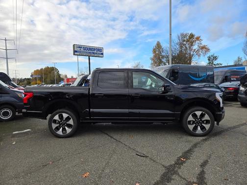 Agate Black Metallic 2025 Ford F-150 Lightning Platinum