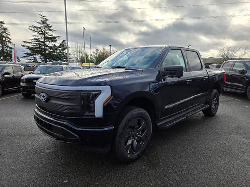 Antimatter Blue Metallic 2025 Ford F-150 Lightning Flash
