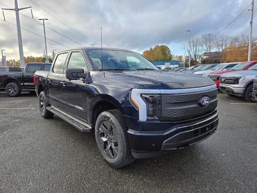 Antimatter Blue Metallic 2025 Ford F-150 Lightning Flash