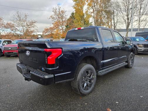 Antimatter Blue Metallic 2025 Ford F-150 Lightning Flash