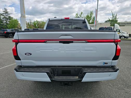 Space White Metallic 2025 Ford F-150 Lightning Platinum