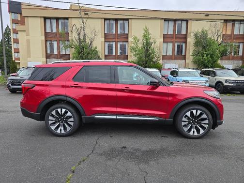 Red Metallic 2026 Ford Explorer Platinum